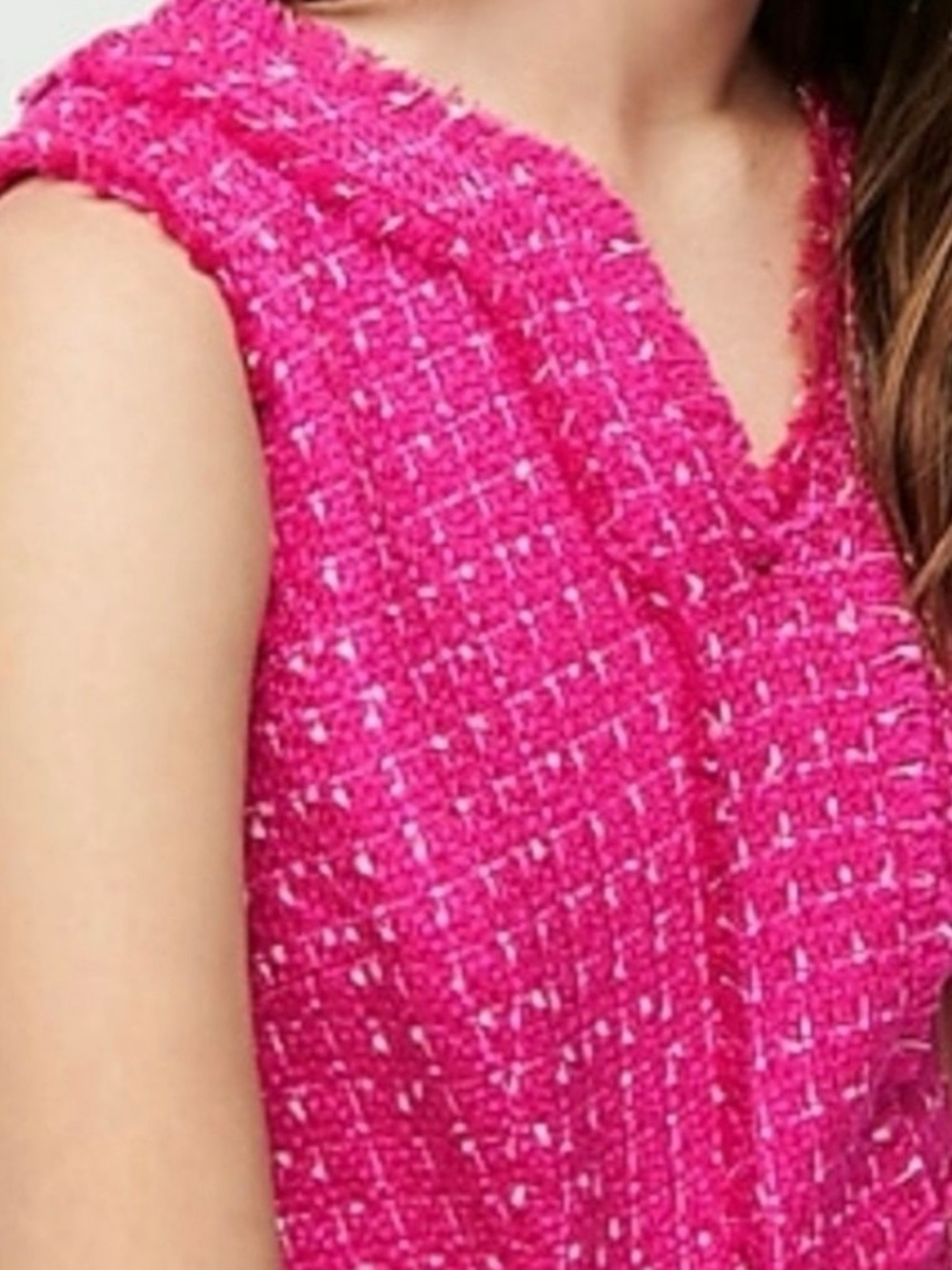 J.Crew Fuchsia Pink Tweed Sheath Dress| Size 6| NWT - Picture 2 of 9